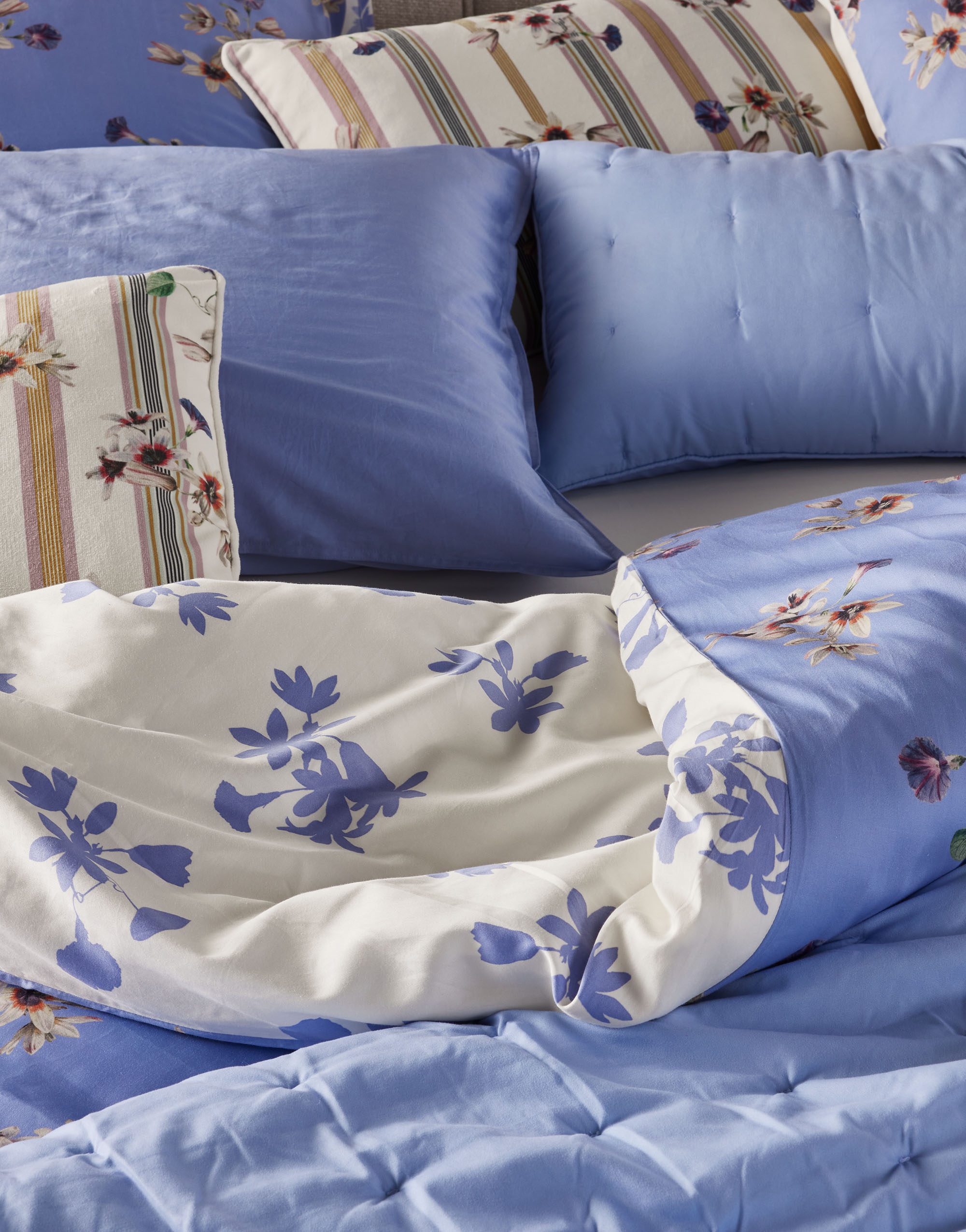 Essenza Dekbedovertrek | Fiora Lavender Blue | Katoen-satijn | V25 - Afbeelding 2