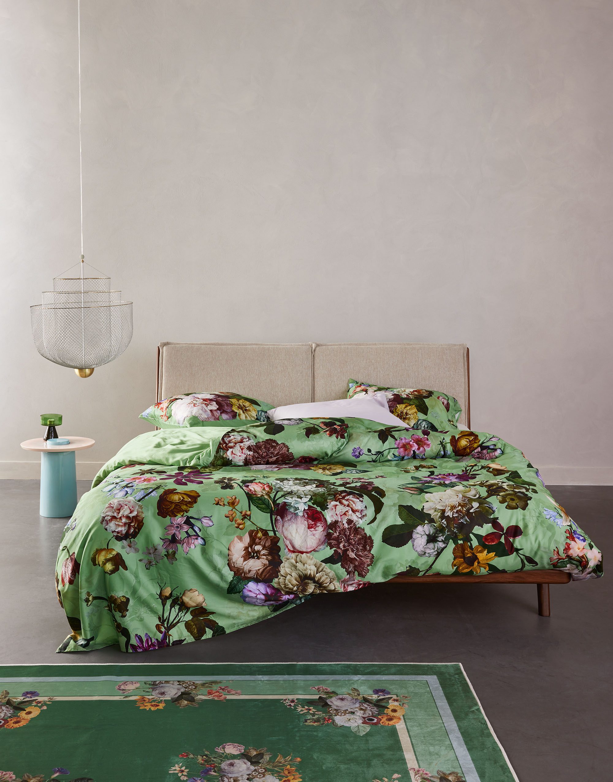 Essenza Dekbedovertrek | Fleur Quiet Green | Katoen-satijn | V25